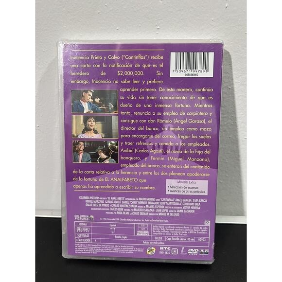 La Colleccion De Cantinflas: El Analfabeto Brand new sealed - Picture 2 of 7